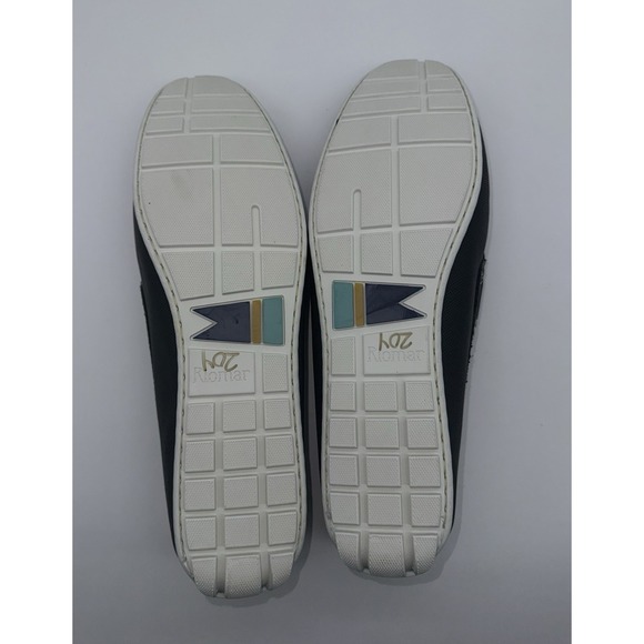 RIOMAR Men's Leather Shoes Waterman Deck Driver Slip-on Blue NEW Size 15 US - Picture 8 of 9